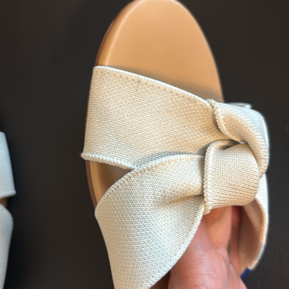 Rothy’s Bow Sandals Women Sz 9.5 in Ivory - Picture 6 of 8